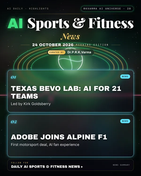Poster: AI Sports & Fitness, 24 October 2026