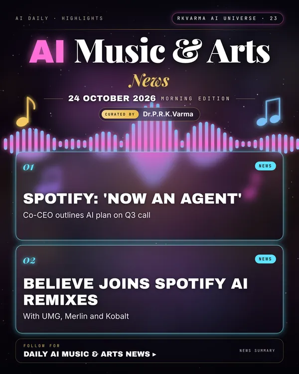 Poster: AI Music & Arts, 24 October 2026