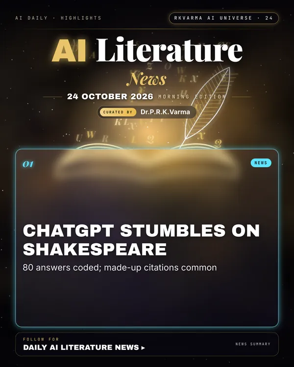 Poster: AI Literature, 24 October 2026