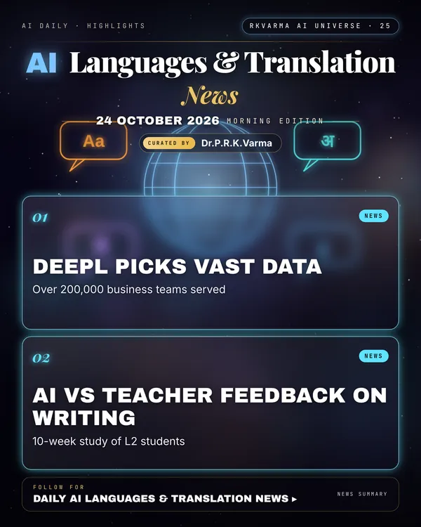 Poster: AI Languages & Translation, 24 October 2026