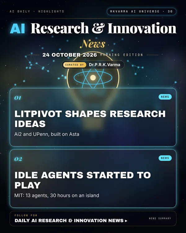 Poster: AI Research & Innovation, 24 October 2026