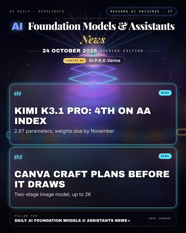Poster: AI Foundation Models & Assistants, 24 October 2026