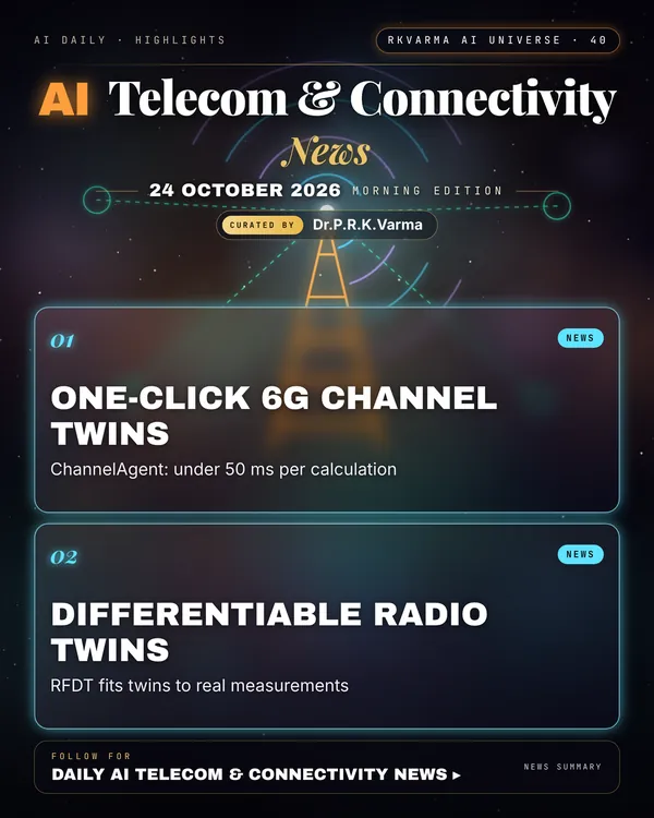 Poster: AI Telecom & Connectivity, 24 October 2026