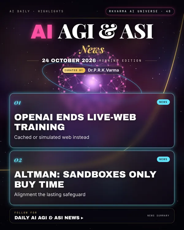 Poster: AI AGI & ASI, 24 October 2026