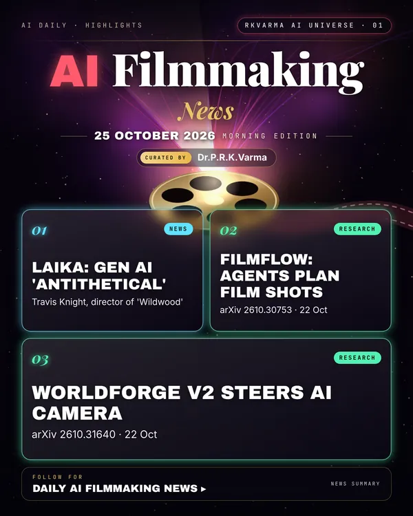 Poster: AI Filmmaking, 25 October 2026
