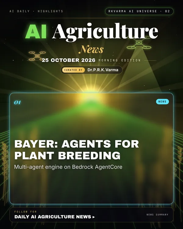 Poster: AI Agriculture, 25 October 2026