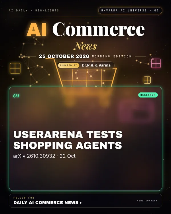 Poster: AI Commerce, 25 October 2026