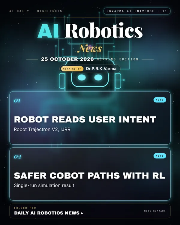 Poster: AI Robotics, 25 October 2026