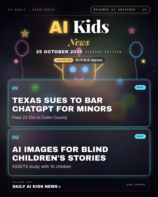 Poster: AI Kids, 25 October 2026