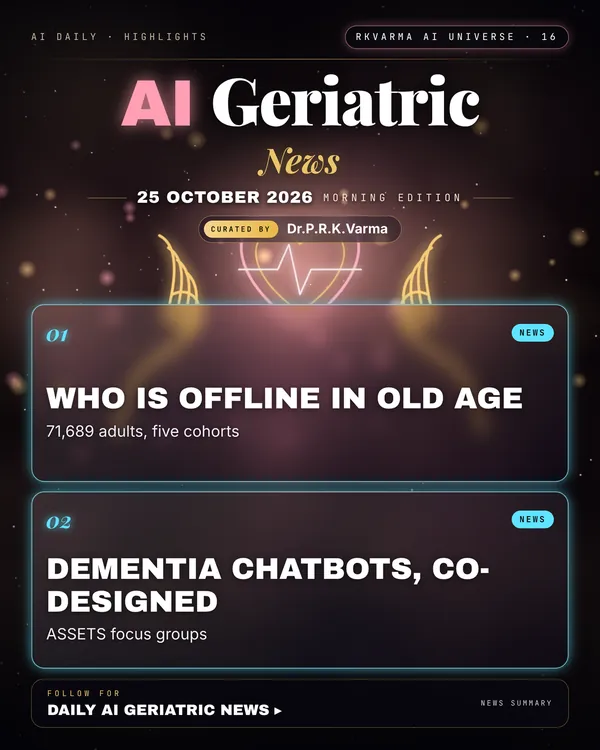 Poster: AI Geriatric, 25 October 2026