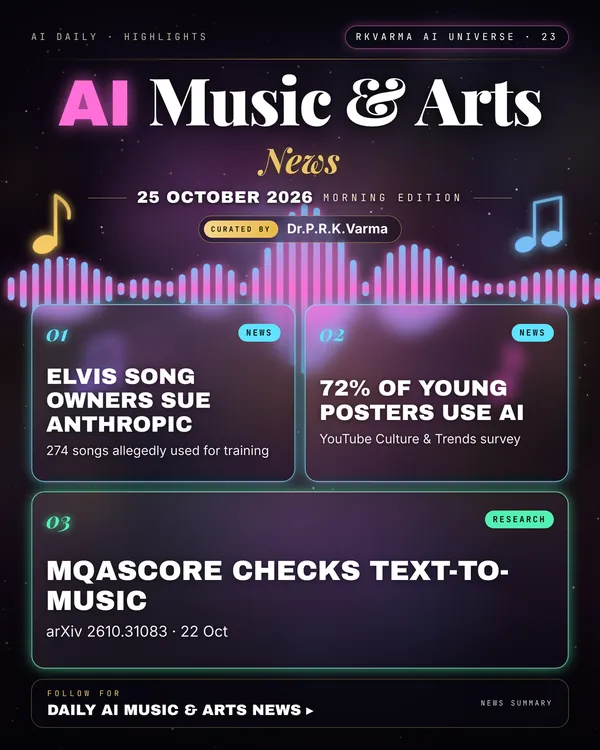 Poster: AI Music & Arts, 25 October 2026