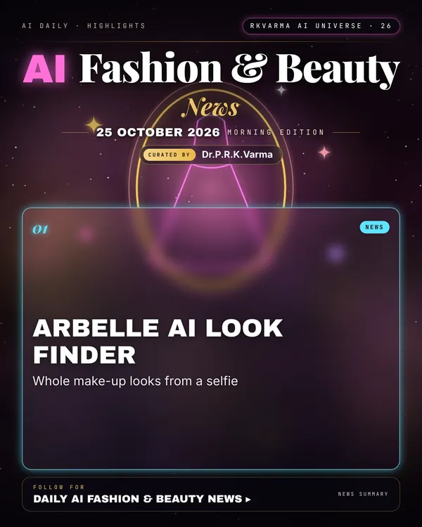 Poster: AI Fashion & Beauty, 25 October 2026