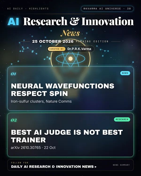 Poster: AI Research & Innovation, 25 October 2026
