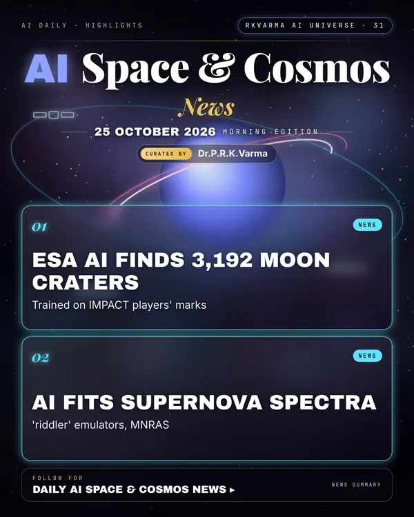 Poster: AI Space & Cosmos, 25 October 2026