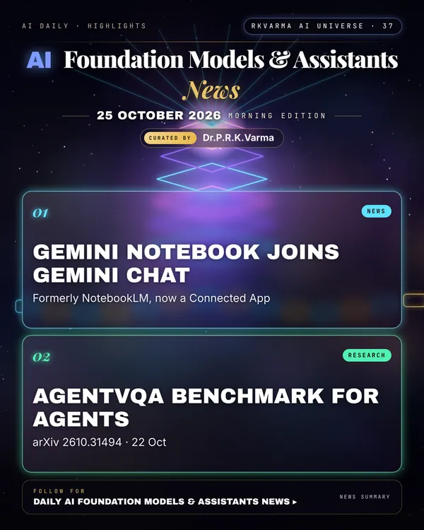 Poster: AI Foundation Models & Assistants, 25 October 2026