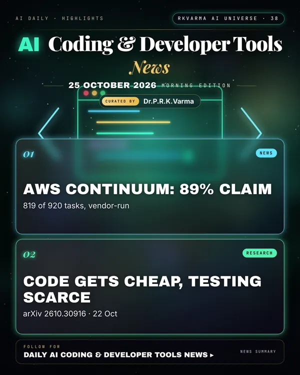 Poster: AI Coding & Developer Tools, 25 October 2026