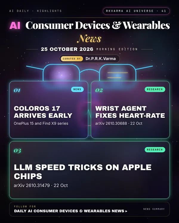 Poster: AI Consumer Devices & Wearables, 25 October 2026