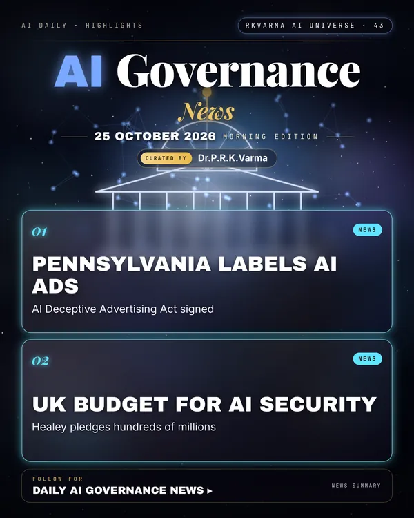 Poster: AI Governance, 25 October 2026