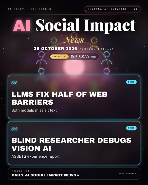 Poster: AI Social Impact, 25 October 2026