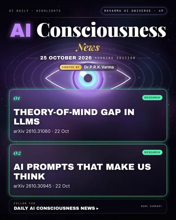 Poster: AI Consciousness, 25 October 2026