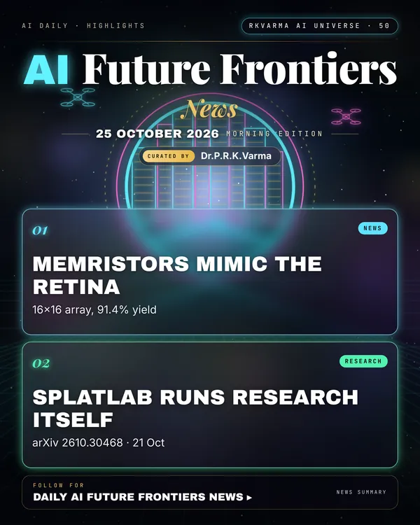 Poster: AI Future Frontiers, 25 October 2026